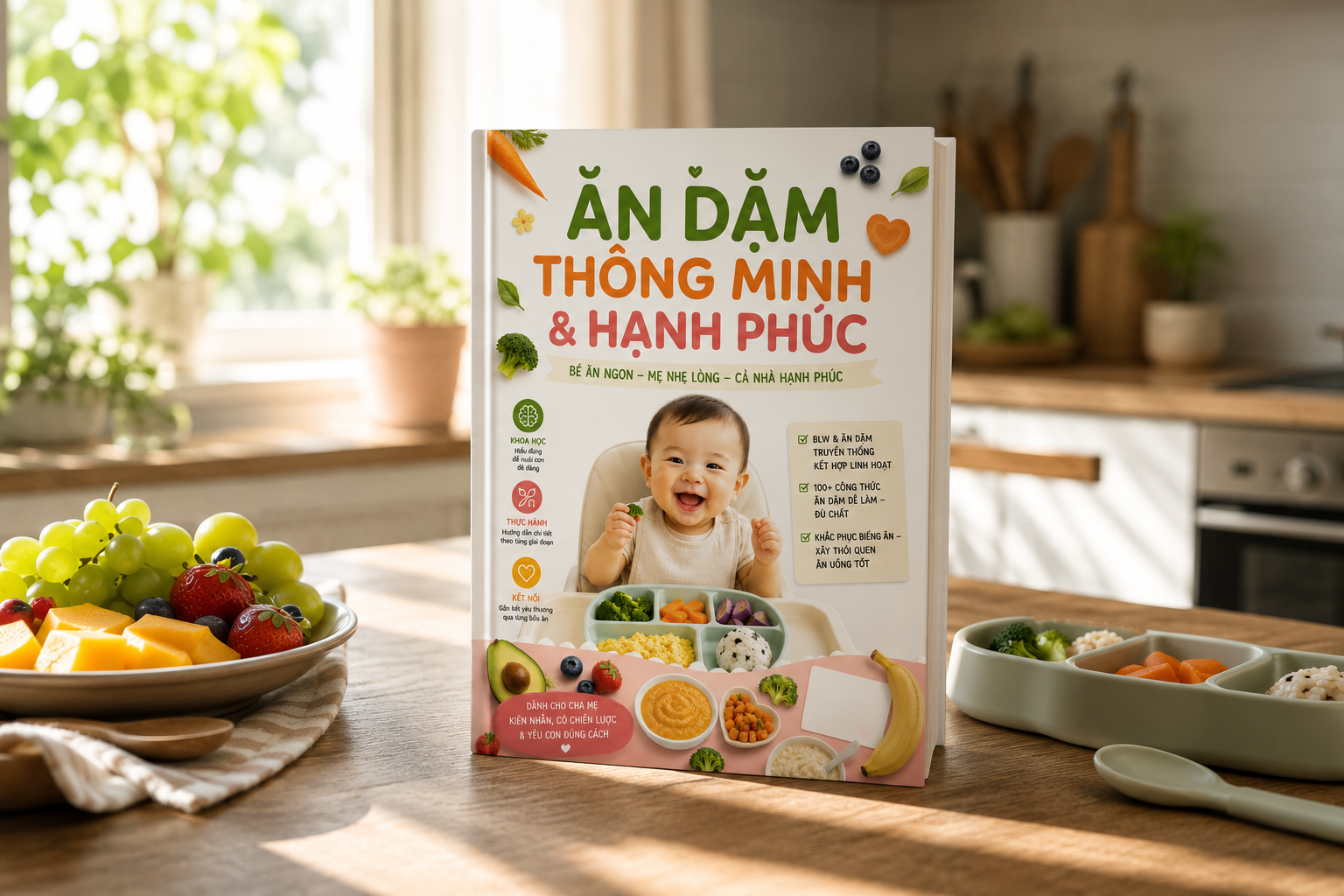 Bìa sách Ăn Dặm Thông Minh & Hạnh Phúc